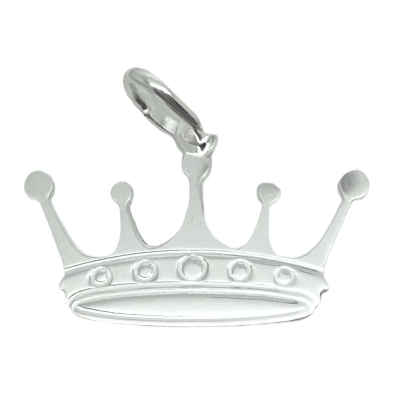 Dije plano corona Plata Italiana 925 - Metalli - Default Title - Perfumisimo